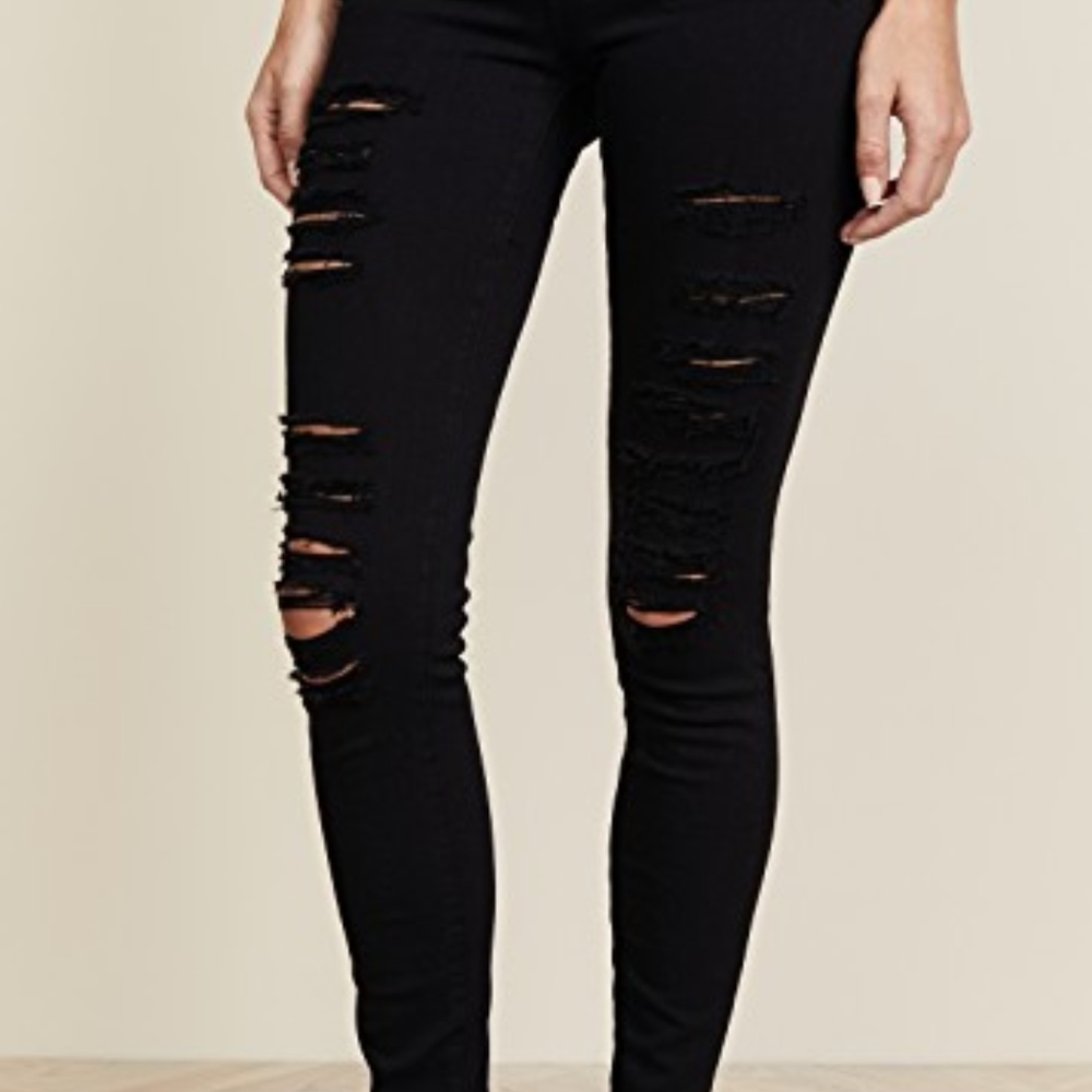 FRAME ripped skinny jeans